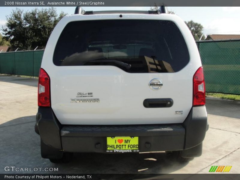 Avalanche White / Steel/Graphite 2008 Nissan Xterra SE