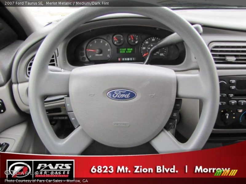 Merlot Metallic / Medium/Dark Flint 2007 Ford Taurus SE