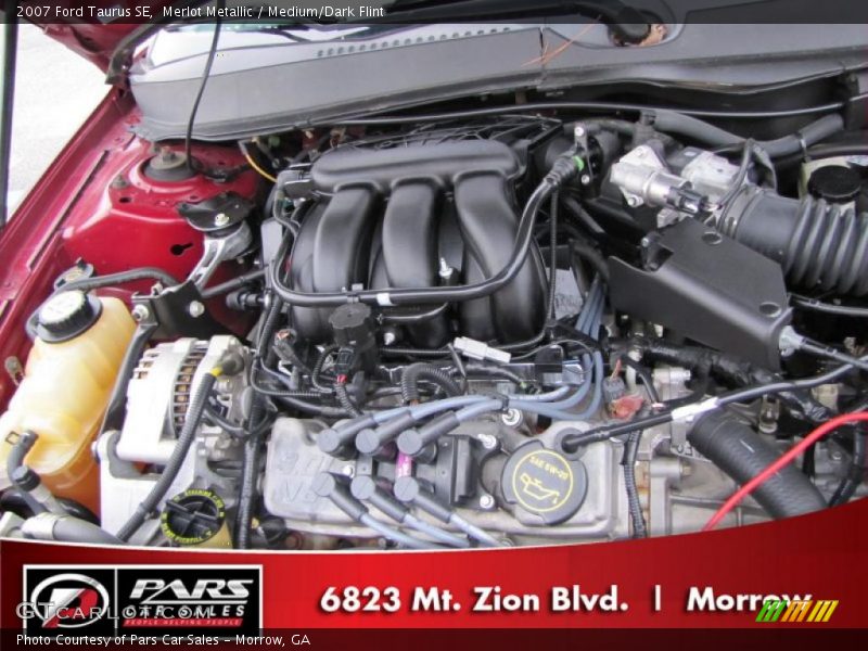 Merlot Metallic / Medium/Dark Flint 2007 Ford Taurus SE