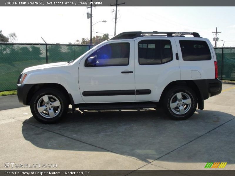 Avalanche White / Steel/Graphite 2008 Nissan Xterra SE