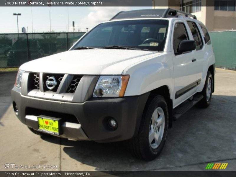 Avalanche White / Steel/Graphite 2008 Nissan Xterra SE
