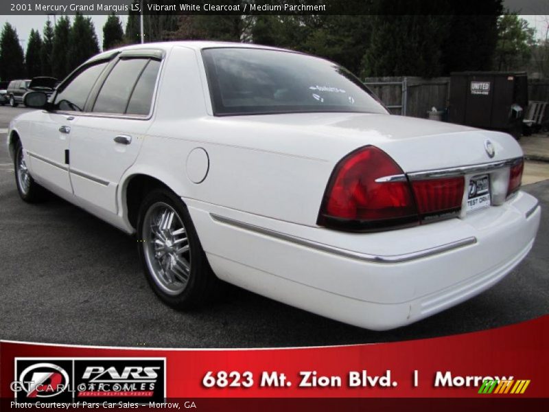 Vibrant White Clearcoat / Medium Parchment 2001 Mercury Grand Marquis LS