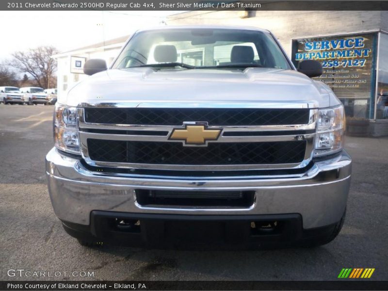 Sheer Silver Metallic / Dark Titanium 2011 Chevrolet Silverado 2500HD Regular Cab 4x4