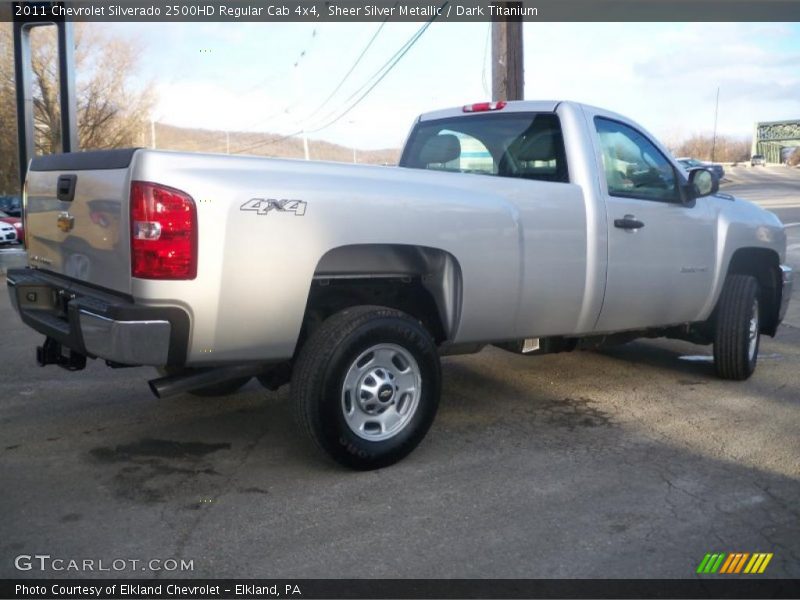 Sheer Silver Metallic / Dark Titanium 2011 Chevrolet Silverado 2500HD Regular Cab 4x4