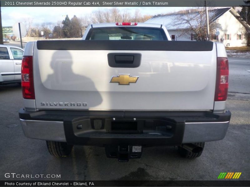 Sheer Silver Metallic / Dark Titanium 2011 Chevrolet Silverado 2500HD Regular Cab 4x4