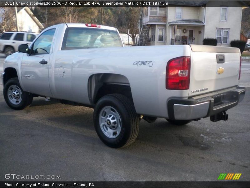 Sheer Silver Metallic / Dark Titanium 2011 Chevrolet Silverado 2500HD Regular Cab 4x4