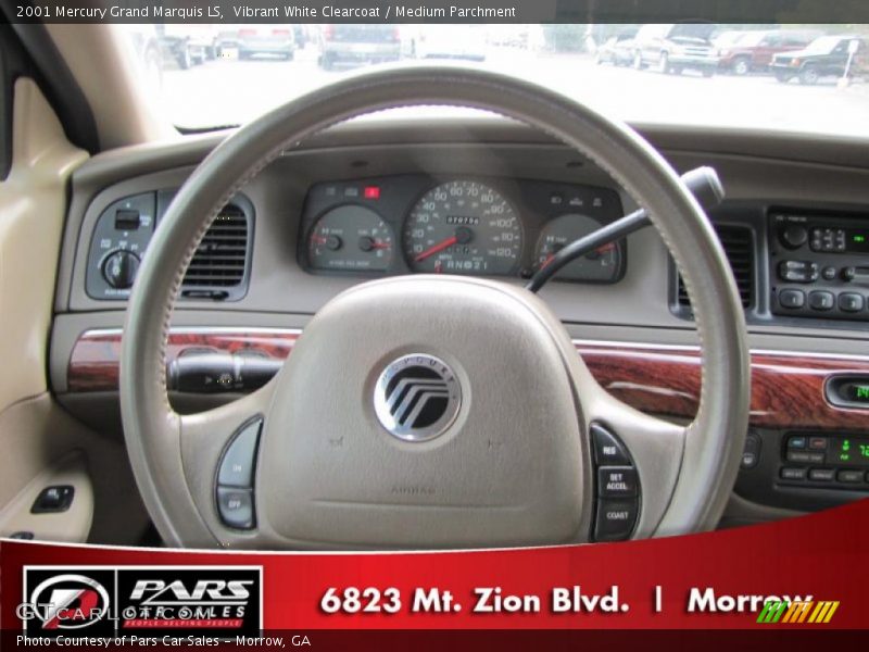 Vibrant White Clearcoat / Medium Parchment 2001 Mercury Grand Marquis LS
