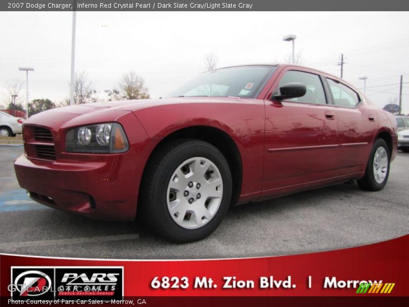 Inferno Red Crystal Pearl / Dark Slate Gray/Light Slate Gray 2007 Dodge Charger