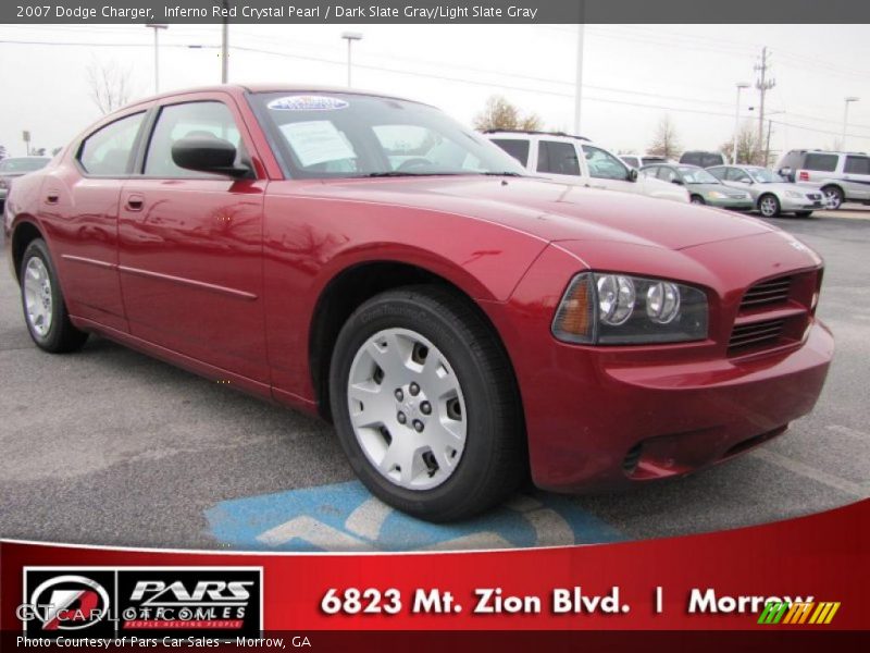 Inferno Red Crystal Pearl / Dark Slate Gray/Light Slate Gray 2007 Dodge Charger