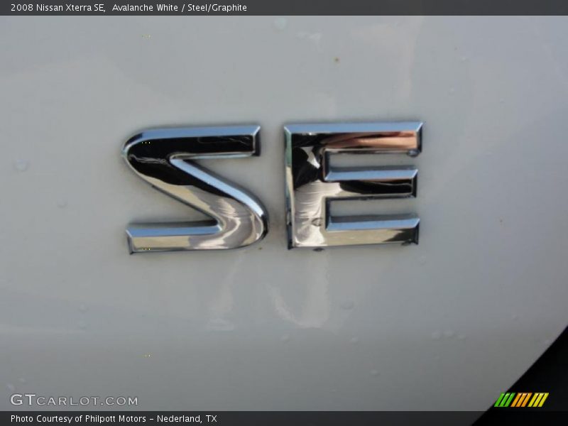 Avalanche White / Steel/Graphite 2008 Nissan Xterra SE