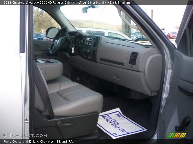 Sheer Silver Metallic / Dark Titanium 2011 Chevrolet Silverado 2500HD Regular Cab 4x4