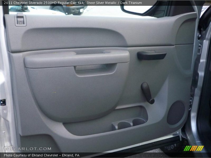 Sheer Silver Metallic / Dark Titanium 2011 Chevrolet Silverado 2500HD Regular Cab 4x4