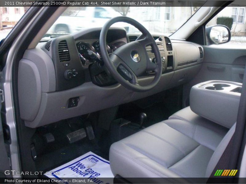 Dark Titanium Interior - 2011 Silverado 2500HD Regular Cab 4x4 