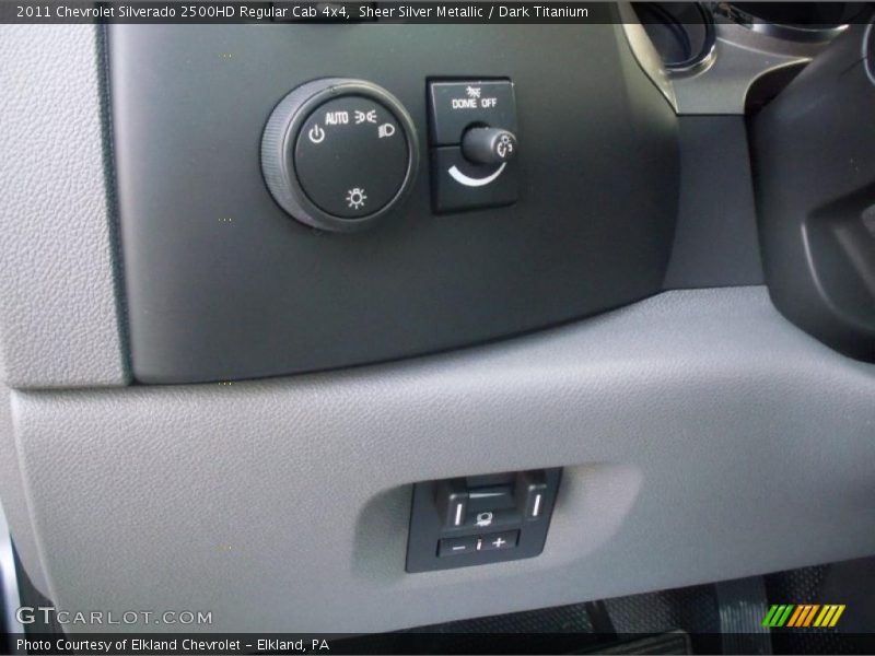 Sheer Silver Metallic / Dark Titanium 2011 Chevrolet Silverado 2500HD Regular Cab 4x4