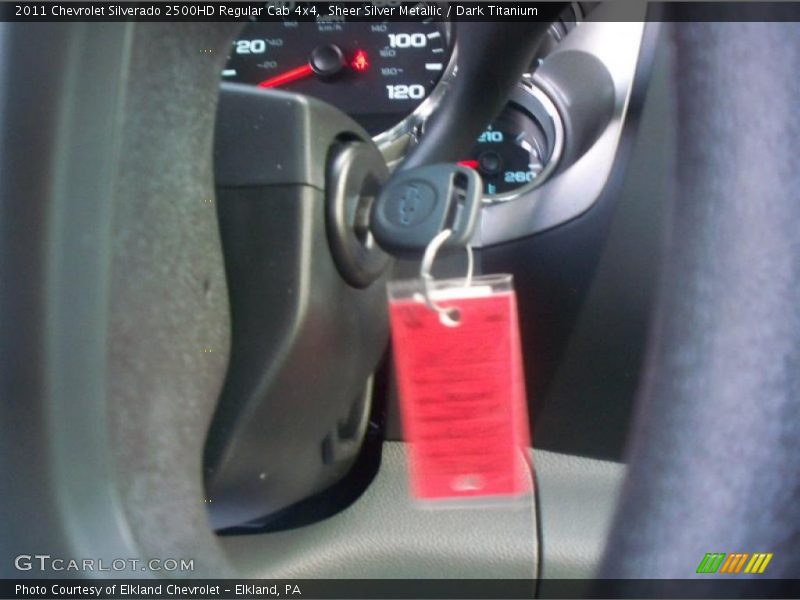 Sheer Silver Metallic / Dark Titanium 2011 Chevrolet Silverado 2500HD Regular Cab 4x4