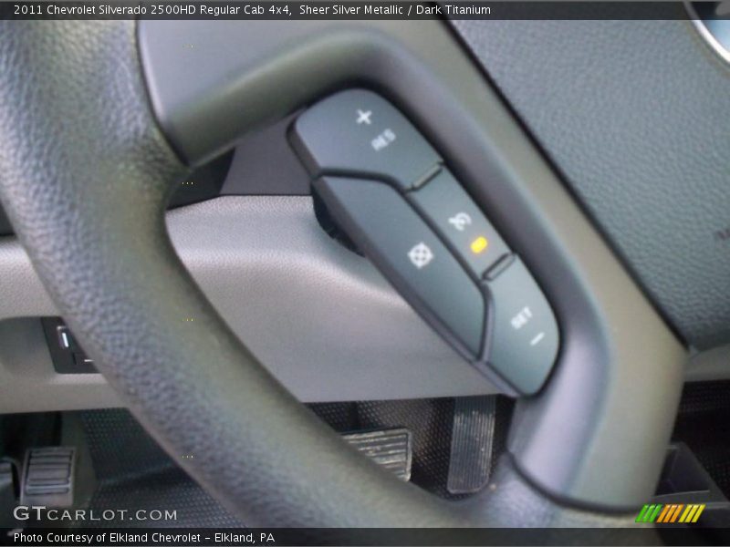 Sheer Silver Metallic / Dark Titanium 2011 Chevrolet Silverado 2500HD Regular Cab 4x4