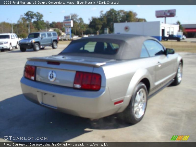 Vapor Silver Metallic / Dark Charcoal 2008 Ford Mustang V6 Deluxe Convertible