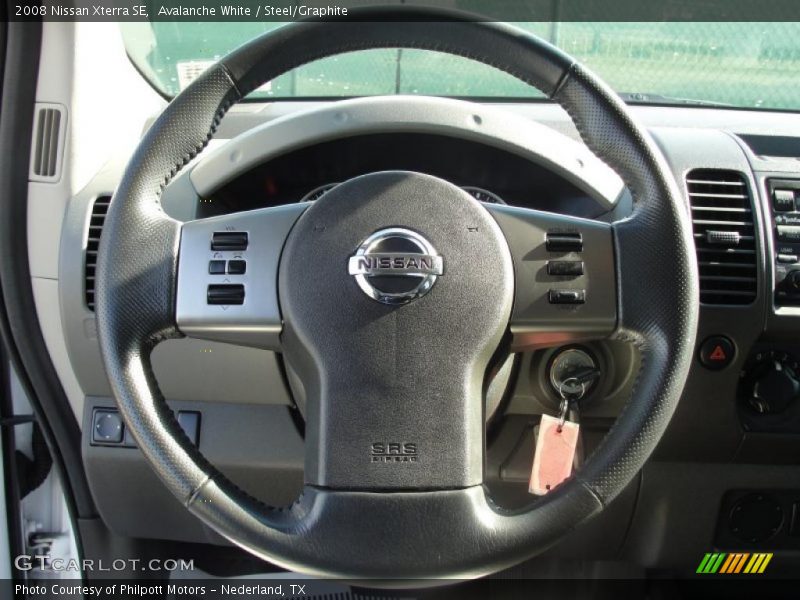 Avalanche White / Steel/Graphite 2008 Nissan Xterra SE