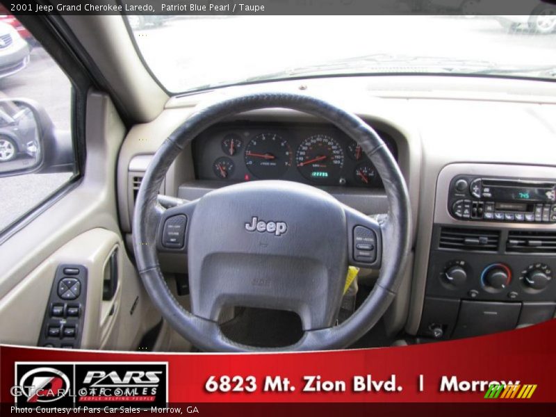 Patriot Blue Pearl / Taupe 2001 Jeep Grand Cherokee Laredo
