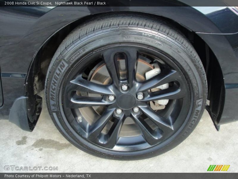Nighthawk Black Pearl / Black 2008 Honda Civic Si Coupe