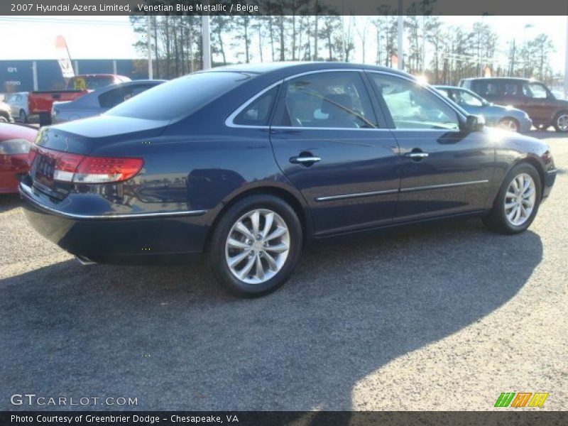 Venetian Blue Metallic / Beige 2007 Hyundai Azera Limited