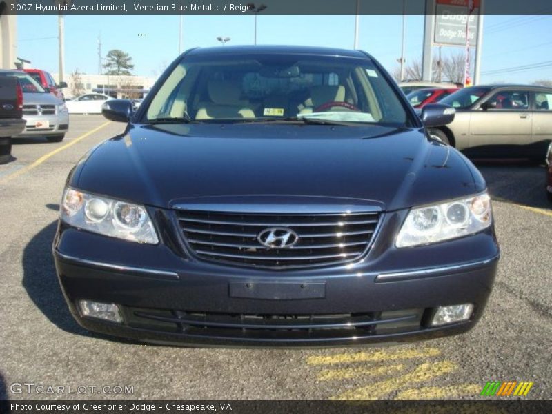 Venetian Blue Metallic / Beige 2007 Hyundai Azera Limited