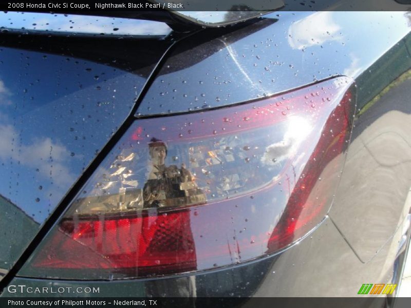 Nighthawk Black Pearl / Black 2008 Honda Civic Si Coupe