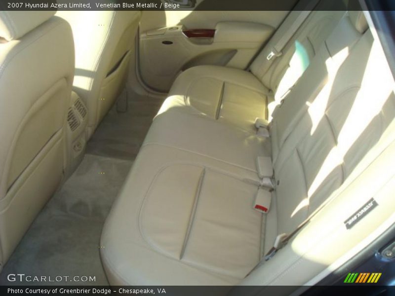 Venetian Blue Metallic / Beige 2007 Hyundai Azera Limited