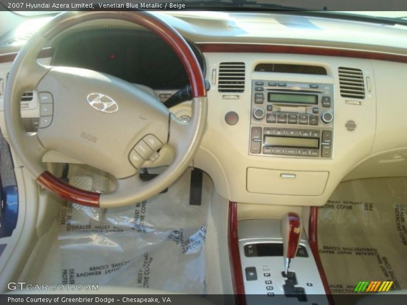 Venetian Blue Metallic / Beige 2007 Hyundai Azera Limited
