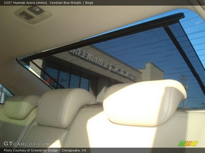 Venetian Blue Metallic / Beige 2007 Hyundai Azera Limited