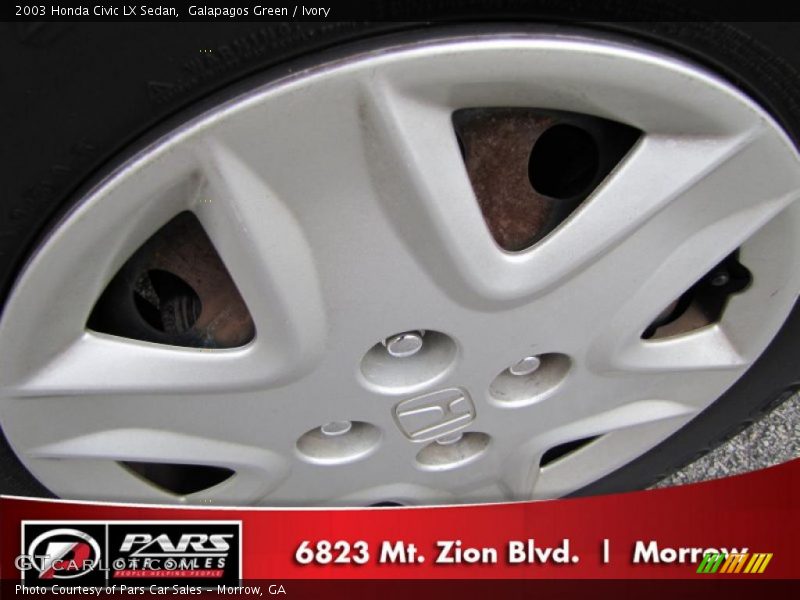 Galapagos Green / Ivory 2003 Honda Civic LX Sedan