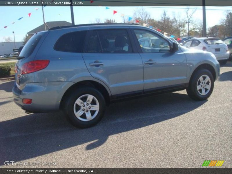 Silver Blue / Gray 2009 Hyundai Santa Fe GLS
