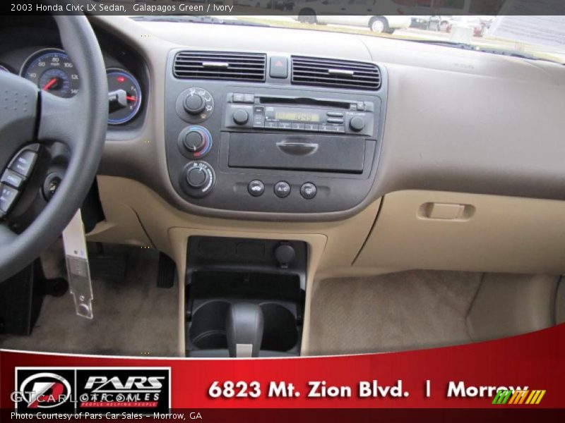 Galapagos Green / Ivory 2003 Honda Civic LX Sedan