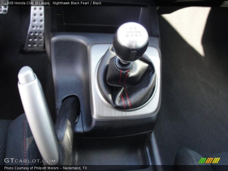 Nighthawk Black Pearl / Black 2008 Honda Civic Si Coupe