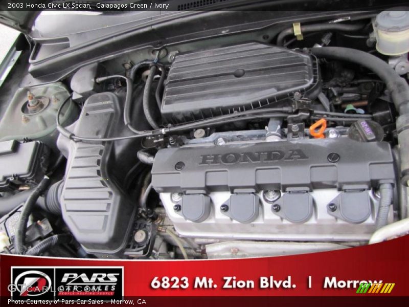 Galapagos Green / Ivory 2003 Honda Civic LX Sedan