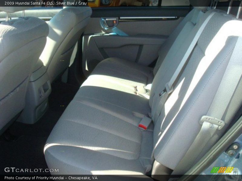 Silver Blue / Gray 2009 Hyundai Santa Fe GLS