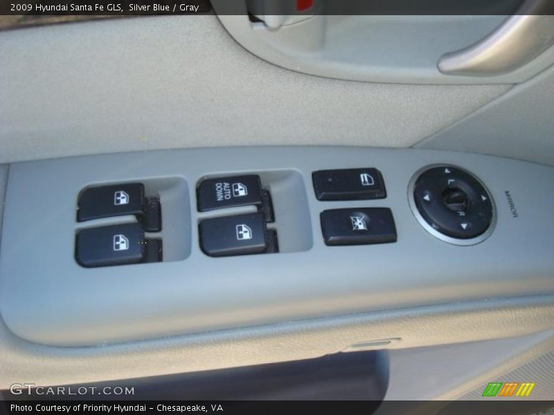 Silver Blue / Gray 2009 Hyundai Santa Fe GLS