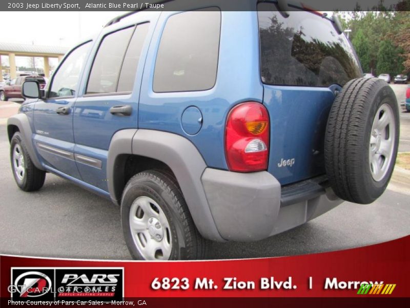 Atlantic Blue Pearl / Taupe 2003 Jeep Liberty Sport