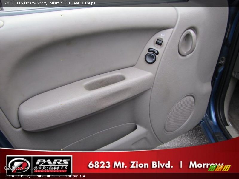 Atlantic Blue Pearl / Taupe 2003 Jeep Liberty Sport