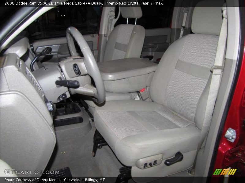  2008 Ram 3500 Laramie Mega Cab 4x4 Dually Khaki Interior