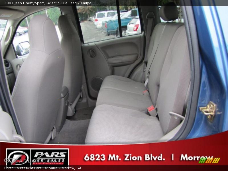 Atlantic Blue Pearl / Taupe 2003 Jeep Liberty Sport