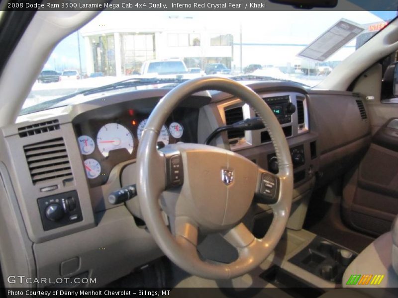  2008 Ram 3500 Laramie Mega Cab 4x4 Dually Khaki Interior