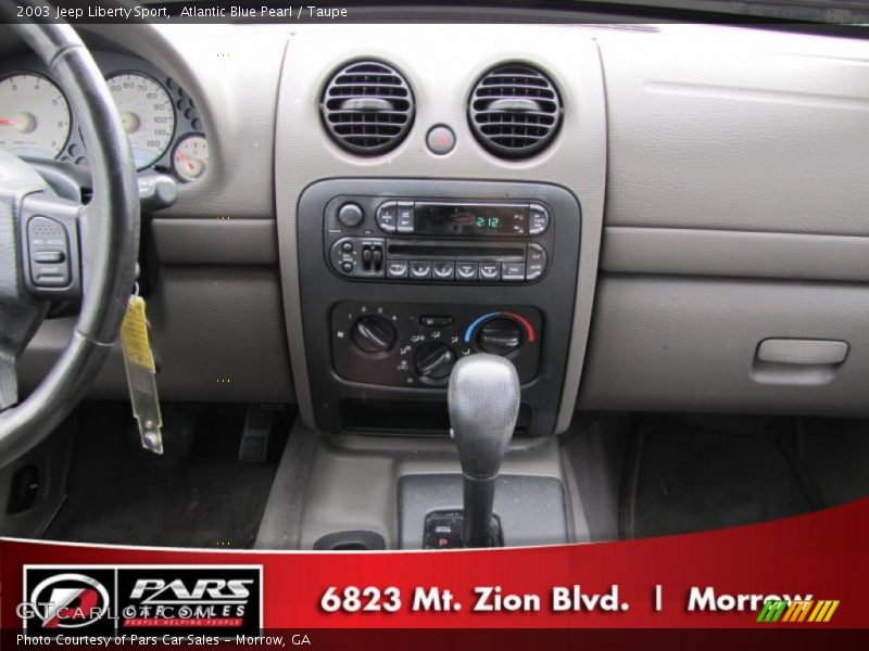 Atlantic Blue Pearl / Taupe 2003 Jeep Liberty Sport