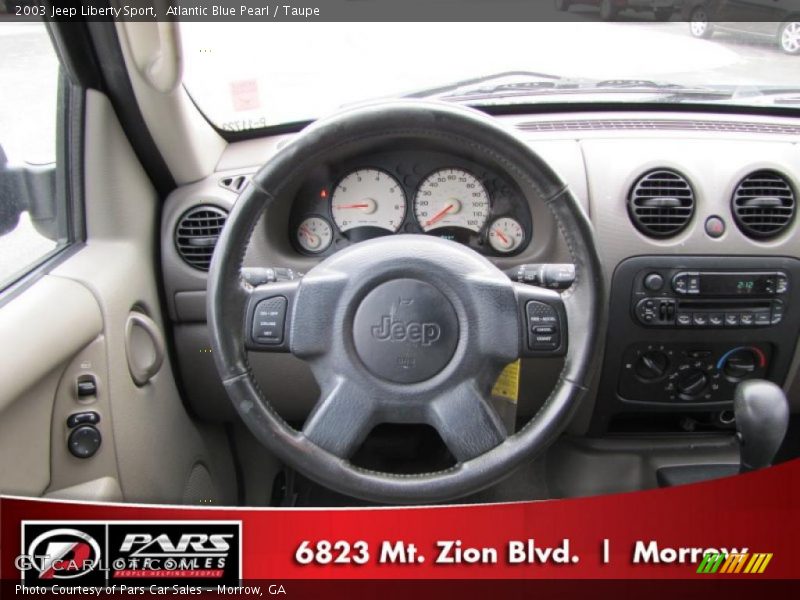 Atlantic Blue Pearl / Taupe 2003 Jeep Liberty Sport