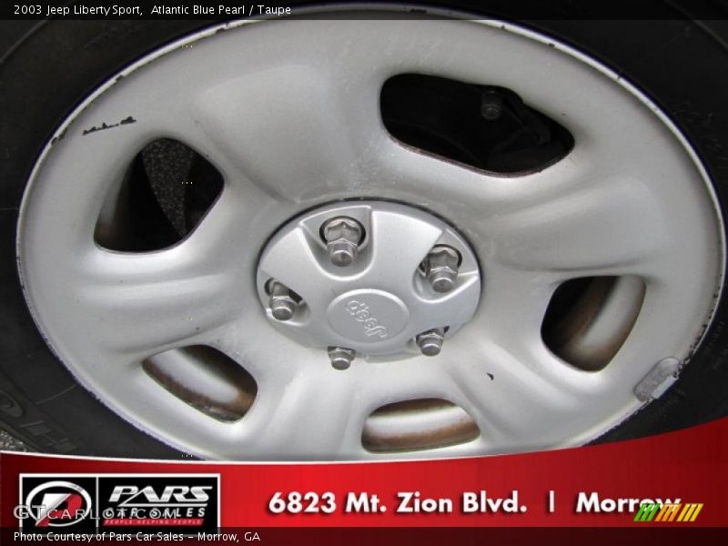 Atlantic Blue Pearl / Taupe 2003 Jeep Liberty Sport