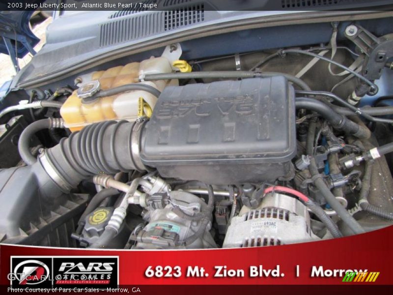 Atlantic Blue Pearl / Taupe 2003 Jeep Liberty Sport