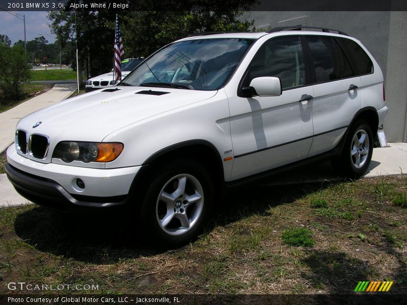 Alpine White / Beige 2001 BMW X5 3.0i