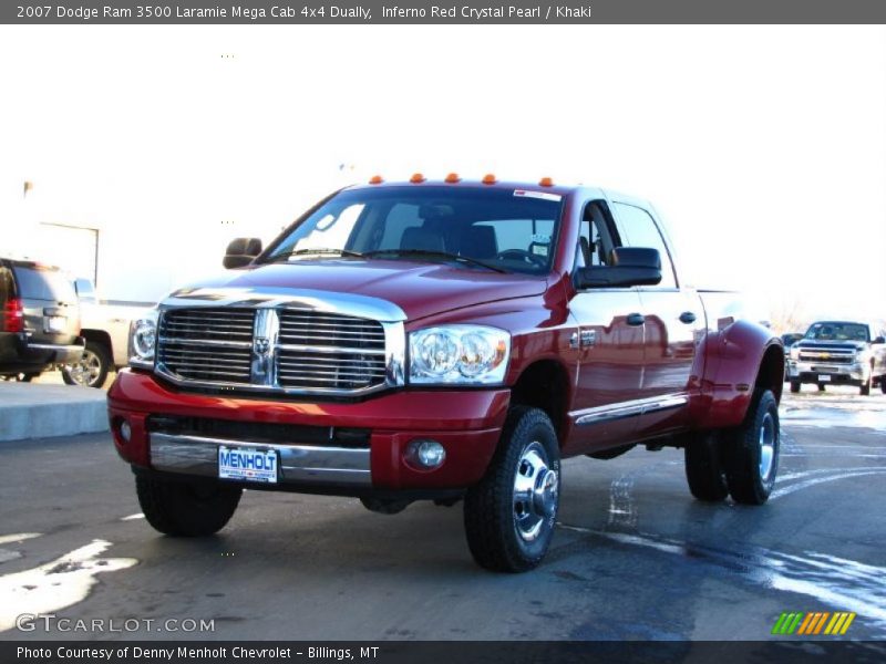 Front 3/4 View of 2007 Ram 3500 Laramie Mega Cab 4x4 Dually