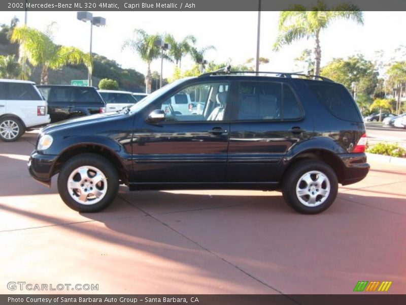 Capri Blue Metallic / Ash 2002 Mercedes-Benz ML 320 4Matic