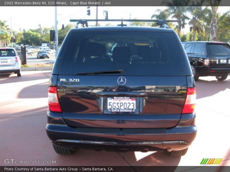 Capri Blue Metallic / Ash 2002 Mercedes-Benz ML 320 4Matic